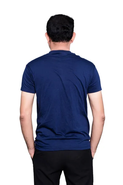 Mann blaues T-Shirt — Stockfoto