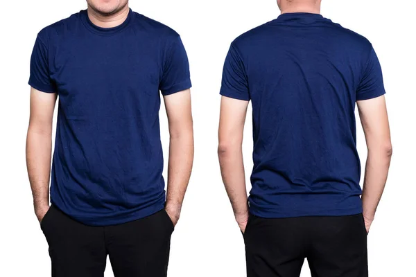 Uomo t-shirt blu — Foto Stock