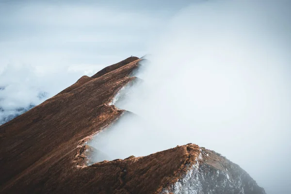 Moody View Augstmatthorn Bernese Oberland Inglés Con Vistas Paisaje Desde — Foto de Stock