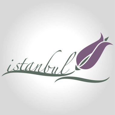 İstanbul logo, simge ve simge vektör çizim