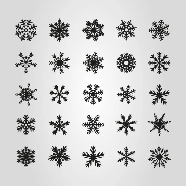 Icône, signe et symbole de flocon de neige illustration vectorielle — Image vectorielle