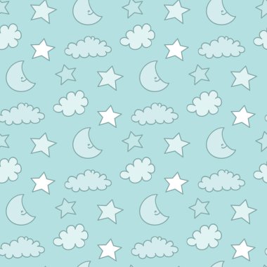 sorunsuz gökyüzü desen ve arka plan illüstrasyon vektör