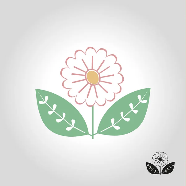 Flower logo, icon and symbol vector illustration — Stock Vector