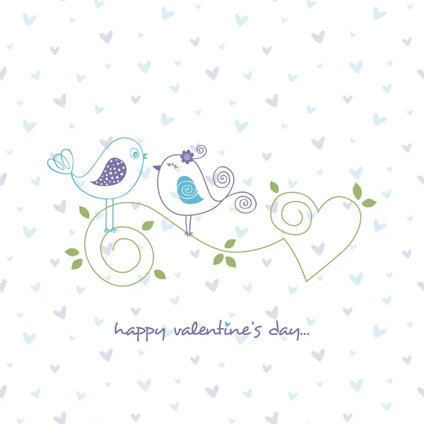 Feliz día de San Valentín tarjeta de felicitación Vector ilustración Vector De Stock