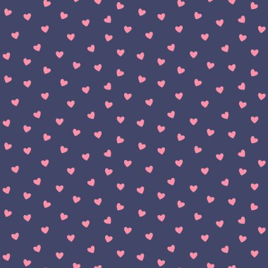 Kusursuz kalp deseni ve arka plan vektör çizimi