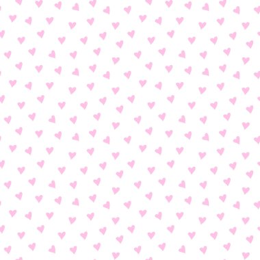 Kusursuz kalp deseni ve arka plan vektör çizimi