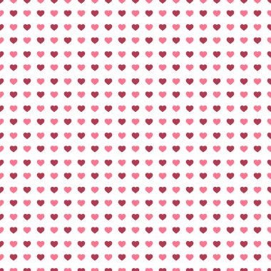Kusursuz kalp deseni ve arka plan vektör çizimi