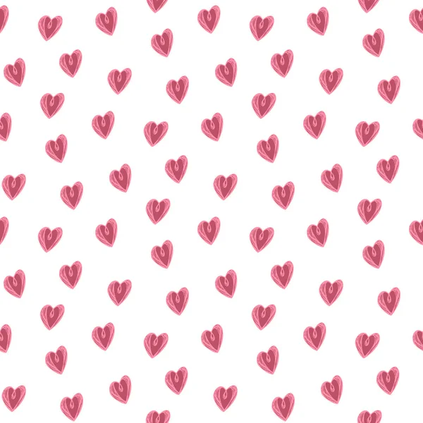 Motif de coeur sans couture et illustration vectorielle de fond — Image vectorielle