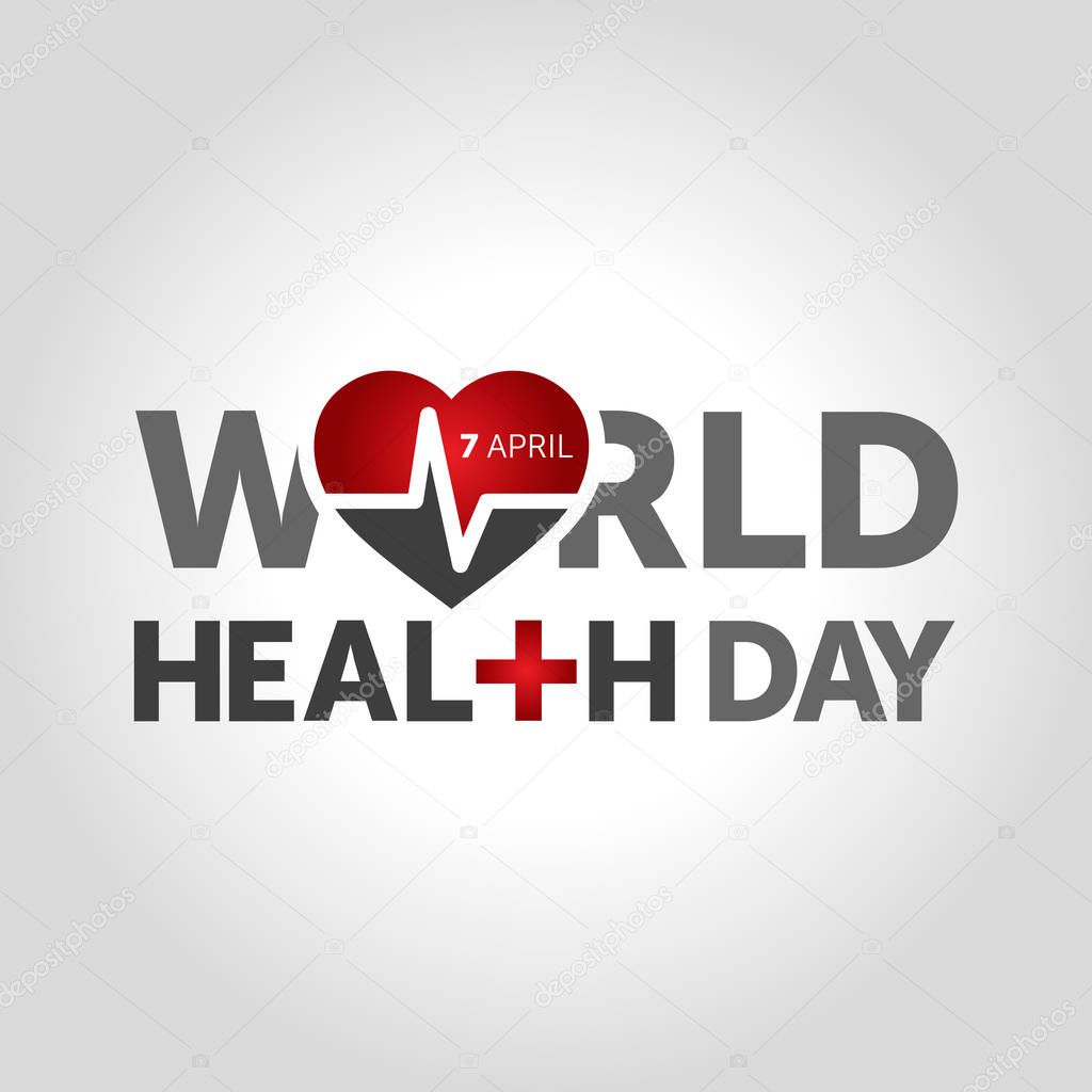 7 april world health day concept design vector illustration