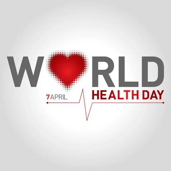 7 april world health day concept design vector illustration — Stock Vector