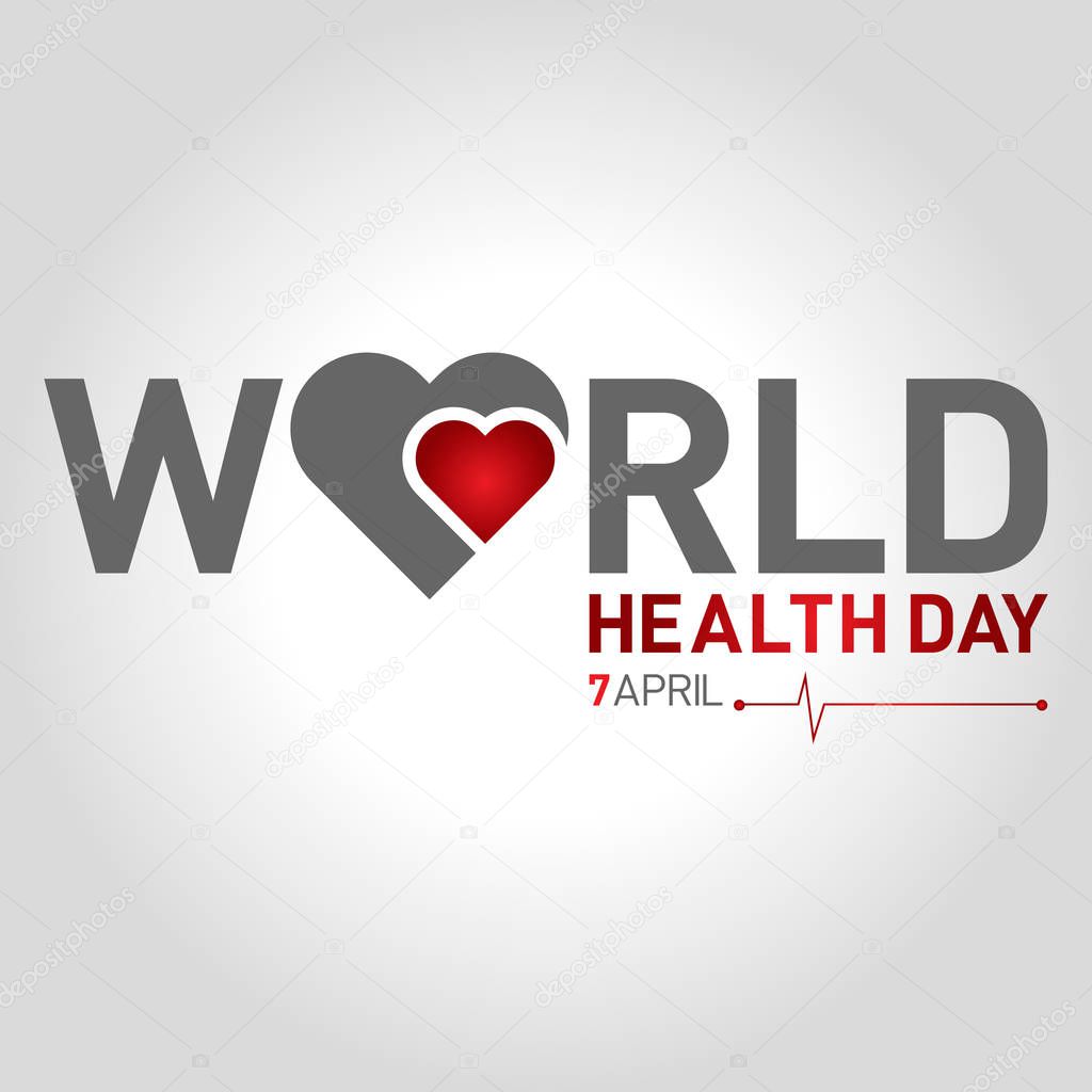 7 april world health day concept design vector illustration