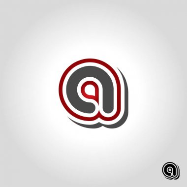 bir logo, simge ve simge vektör çizim mektup