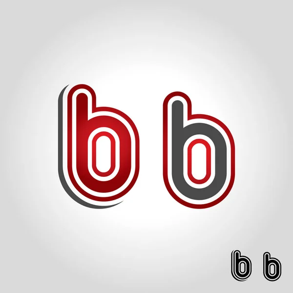文字 b のロゴ、アイコン、シンボル ベクトル イラスト — ストックベクタ