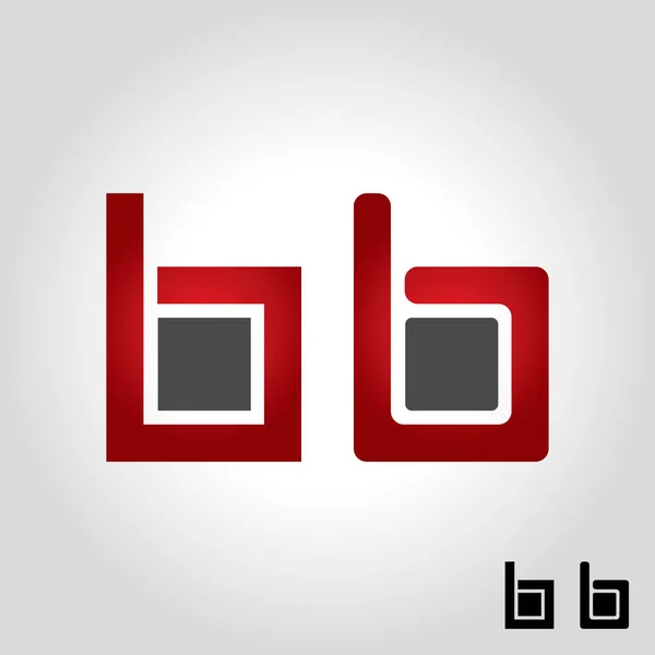 Mektup b logo, simge ve simge vektör çizim — Stok Vektör