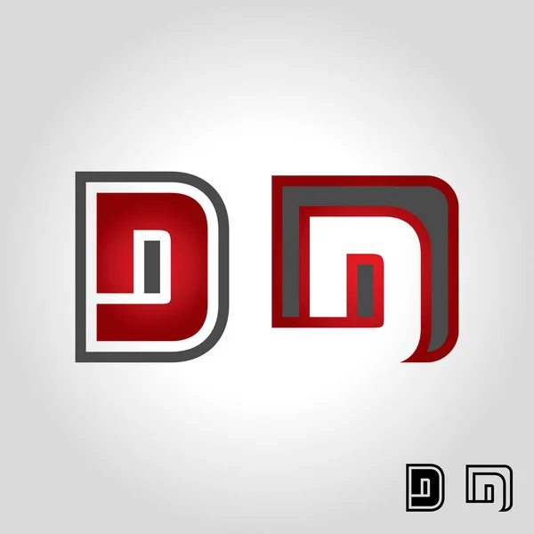 Lettre d logo, icône et symbole illustration vectorielle — Image vectorielle