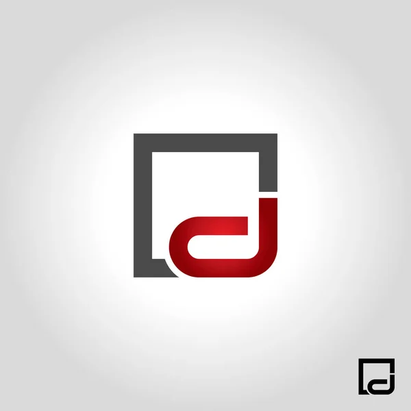 Γράμμα δ εικονογράφηση διάνυσμα logo, εικόνα και σύμβολο — Διανυσματικό Αρχείο
