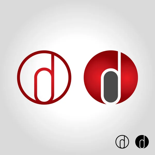 Γράμμα δ εικονογράφηση διάνυσμα logo, εικόνα και σύμβολο — Διανυσματικό Αρχείο