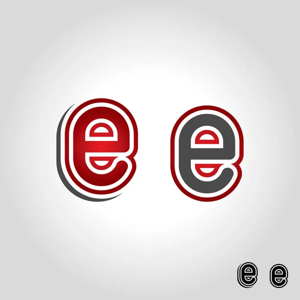 Letter e logo, pictogram en symbool vectorillustratie — Stockvector