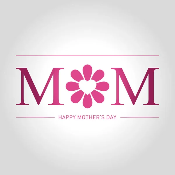 Mutlu anneler günü tebrik kartı temsilciliği — Stok Vektör
