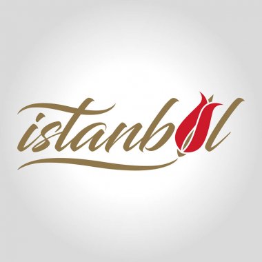 İstanbul logo, simge ve simge vektör çizim