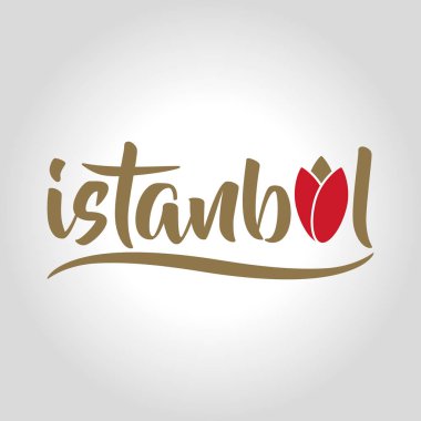 İstanbul logo, simge ve simge vektör çizim