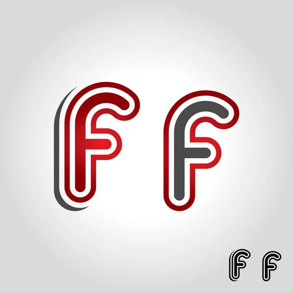 Letter f logo, icon and symbol vector illustration — Stock Vector