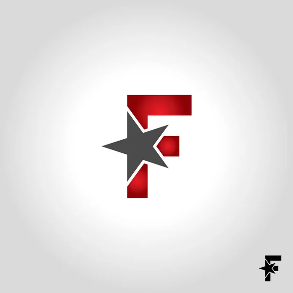 手紙 f ロゴ、アイコン、シンボル ベクトル イラスト — ストックベクタ