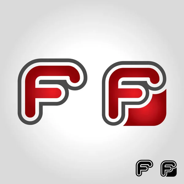 Логотип, иконка и векторная иллюстрация буквы f — стоковый вектор