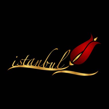 İstanbul logo, simge ve simge vektör çizim