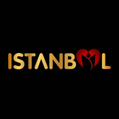 İstanbul logo, simge ve simge vektör çizim
