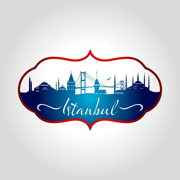 Istanbul logo, pictogram en symbool vectorillustratie — Stockvector