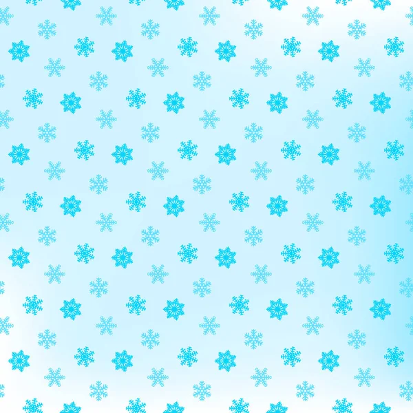 Motif de flocons de neige sans couture et illustration vectorielle de fond — Image vectorielle