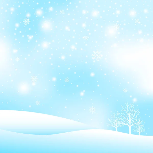 Boże Narodzenie śnieg i zimowe tło wektor ilustracja — Wektor stockowy