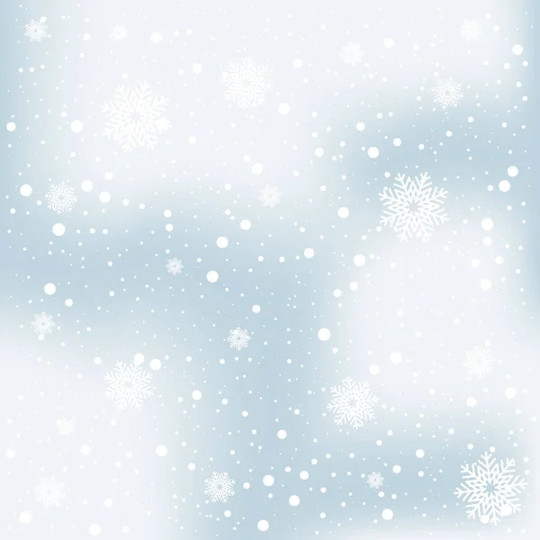 Christmas snow and winter background vector illustration — Stock Vector