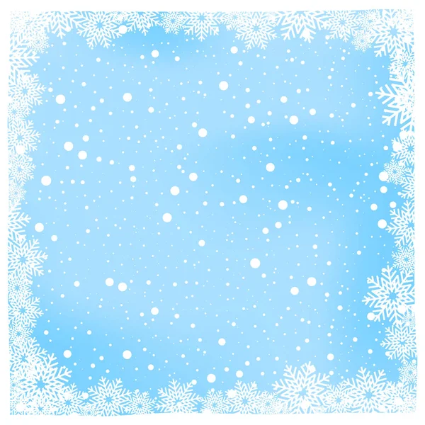 Christmas snow and winter background vector illustration — Stock Vector