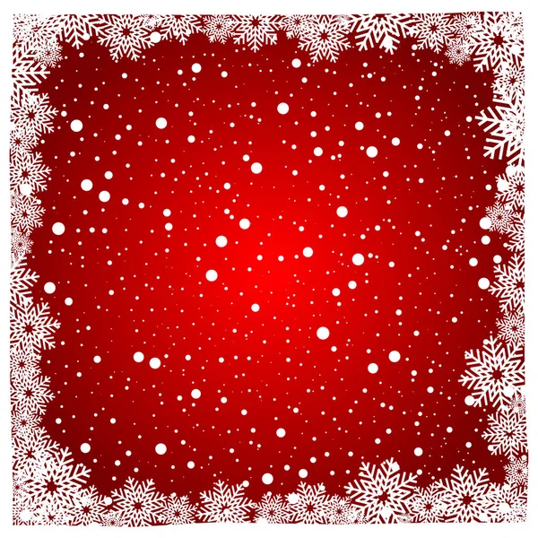 Weihnachten Schnee und Winter Hintergrund Vektor Illustration — Stockvektor