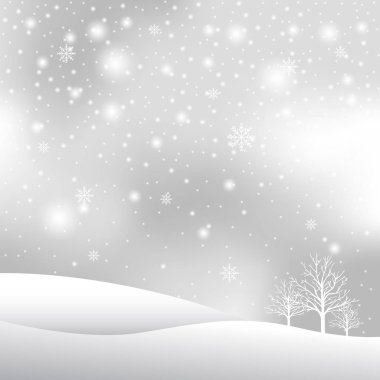 Noel kar ve kış arka plan vektör çizim