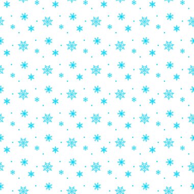 sorunsuz kar taneleri desen ve arka plan illüstrasyon vektör