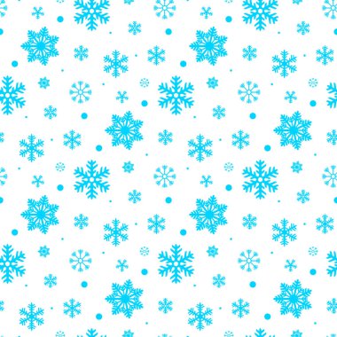 sorunsuz kar taneleri desen ve arka plan illüstrasyon vektör