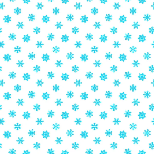 Seamless snowflakes pattern and background vector illustration — Stock Vector