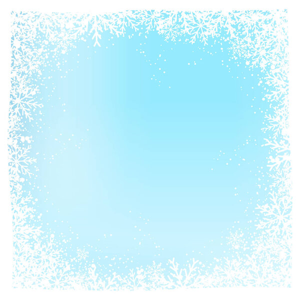 Рождественская векторная иллюстрация снега и зимы
