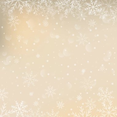 Noel kar ve kış arka plan vektör çizim