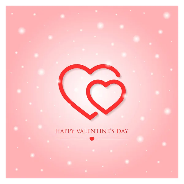 Feliz Dia Dos Namorados Cartão Saudação Ilustração Vetorial —  Vetores de Stock