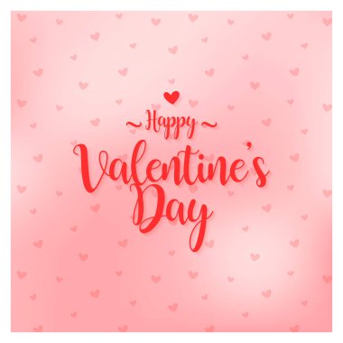 Sevgililer Günü 'nde tebrik kartı vektör illüstrasyonunuz kutlu olsun.