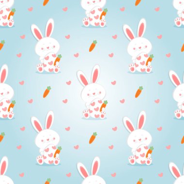 Kusursuz paskalya şablonu ve arkaplan vektör çizimi