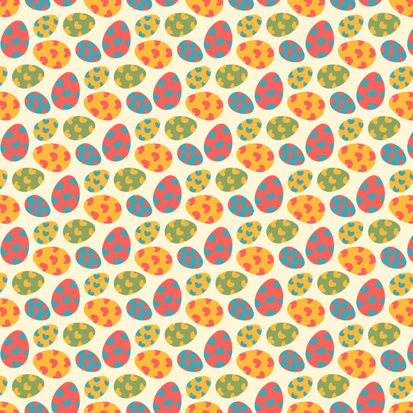 Motif Oeuf Pâques Sans Couture Illustration Vectorielle Fond — Image vectorielle