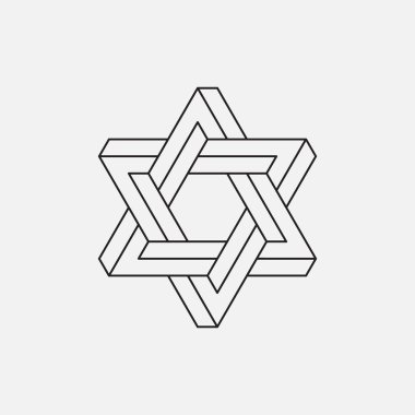 Davut yıldızı, çizgili Tema