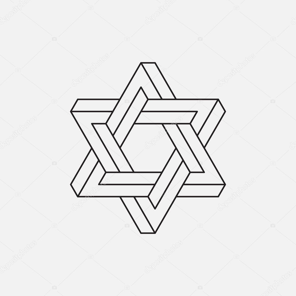 Impossible shape. Vector illustration EPS 10