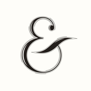 Ve işareti, vintage tasarım