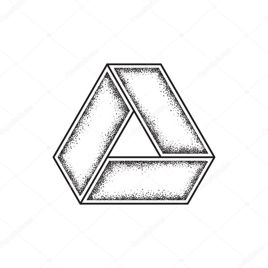 Grunge geometric symbol